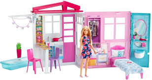 Barbie's traumhaus in malaysien verfügt über unzählige räume und zwei spielstufen! Barbie Puppenhaus Ferienhaus Mit Mobeln Und Puppe Online Kaufen Otto