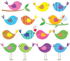 Cute Bird On Branch Drawing 15 Cute Bird Clipart Designs Includes 14 Individual Birds And 1 Pair Of Pink And Blue Green Striped Lovebirds Excellen Baby Clip Art Bird Clipart Cute Birds