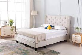 You will find the platform bed with storage in a large variety of appealing designs and styles. Home Life Drawer Storage Bed Cloth Beige Linen 51 Tall Headboard Platform Bed With 2 Drawer Storage Slats Full 00052 Furniture Decor Amazon Com