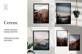 Frame Mockup Scene Creator Cereus Scene Creator Frame Mockups Frame