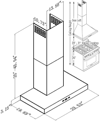 Dimensions (in inches) for answers to your monogram,® ge profile™ or Victory Wall Range Hood Sv218z 30