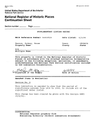 National Register of Historic Places Continuation Sheet