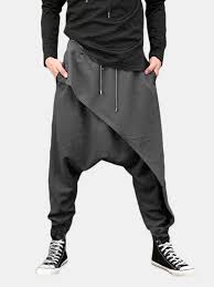 Men Harem Pants Baggy Slacks Trousers Sportwear Casual Jogger Dance Sweatpants
