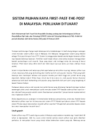 Kenyataan taki, annuar tak boleh digunapakai, kata pemuda pkr sabah. Pdf First Past The Post Di Malaysia Perlukah Ditukar Fathi Yusof Academia Edu