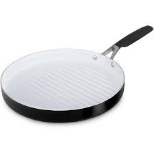 Select By Calphalon Ceramic Nonstick 12 Inch Round Grill Pan White Grill Pan Pan Calphalon