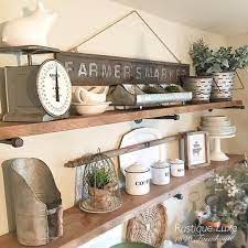 Turning a bunch of wood crates into wall shelves is really easy. 26 Farmhouse Shelf Decor Ideas That Are Both Functional And Gorgeous Farmhouse Shelves Decor Farmhouse Kitchen Decor Farmhouse Dining