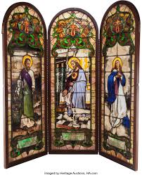 All other remaining windows are franz mayer stained glass imported for twenty roman catholic churches and chapels. A German Roman Catholic Stained Glass Depicting Sacred Heart Jesus Lot 63425 Heritage Auctions