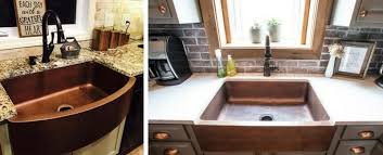 farmhouse copper sinks & apron front