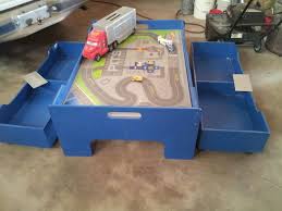 Hot Wheels 3 X 4 Play Table With 2 Drawers Underneath On Casters Makes For Great Storage 40 00 Play Table Hot Wheels Crafty Diy