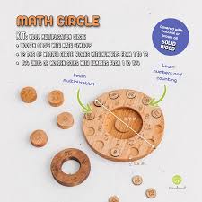 Anello Matematico Per Numeri E Conteggio Cerchio Di Legno Di Etsy In 2021 Learning Numbers Natural Brown Wooden