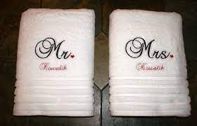 Bath Towels I Embroidered For Wedding Gift Embroidered Towels Towel Embroidery Monogram Towels