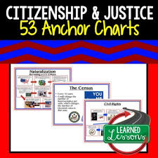 Citizenship Anchor Charts Citizenship Posters Civics Anchor Charts