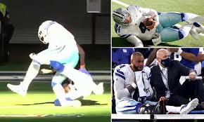Dak prescott was the only bright spot for the cowboys this season. Dak Prescott Leaves The Field In Tears After A Gruesome Ankle Injury Daily Mail Online