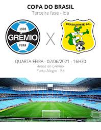 Volante e atacante estão com transição em andamento para trabalhos com bola e a expectativa é que fiquem no banco de reservas contra a chapecoense. Gremio X Brasiliense Veja Onde Assistir Escalacoes Desfalques E Arbitragem Copa Do Brasil Ge