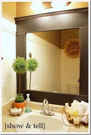 We have over 65 styles of custom diy mirror frames so this is not even close to all your options! Diy Mirror Frame Ideas For Bathroom Novocom Top