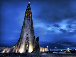 The Hallgrimskirkja Lutheran Church At Night Reykjavik Iceland Iceland Landscape Place Of Worship Around The Worlds