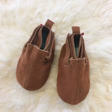 Cinnamon Brown Suede Booties Zutano New 6 Months Nwt