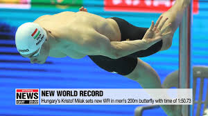 Kristof milak generally travels from and can be booked for (private) corporate events, personal appearances, keynote speeches, or other performances. Hungary S Kristof Milak Sets New Wr In Men S 200m Butterfly With Time Of 1 50 73news Arirang Tv