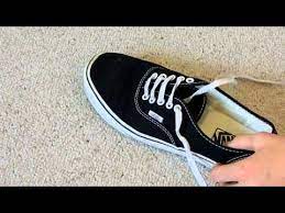 Come underneath with a loop and then grab both loops and pull. Pin By Taylor Muter On Shoes How To Lace Vans Ways To Lace Shoes Shoe Laces
