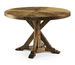 With its wood top and metal pedestal base, this dining table is great for industrial decor that is. Jonathan Charles Round Dining Table Rustic Pavilion Broadway