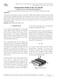 Pdf Comparative Study Of 2g 3g And 4g