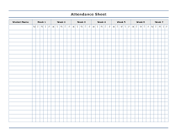 Free Attendance Sheets Margarethaydon Com