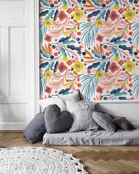 Removable Wallpaper Peel And Stick Wallpaper Wall Paper Etsy In 2021 Removable Wallpaper Wall Wallpaper Funky Wallpaper