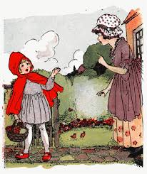 Little red riding hood wandered from her path and was stooping to pick a flower when from behind her a little red riding hood, said the wicked wolf. Little Red Riding Hood The Real Story By Victor Dudzig Medium