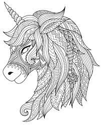 Zeichnung malbuch für ein mädchen, lineare skizze für design. Ausmalbilder Fuer Erwachsene Einhorn Coloring And Drawing