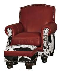 Black And White Cowhide Chair Fireside Chairs Western Furniture Cowhide Furniture