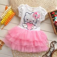 Hello Kitty Birthday Dress For 3 Year Old Baby Pink Hello Kitty Dress Hellokittybabydress Size 1 2 Years 2 3 Years Hello Kitty Dress Girls Dresses Summer Kids Dress