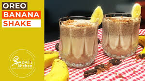 Add in ice cream and whole milk. Oreo Banana Shake Recipe Banana Milk Shake Kids Special Healthy Sh Banana Shake Recipe Banana Shake Shake Recipes