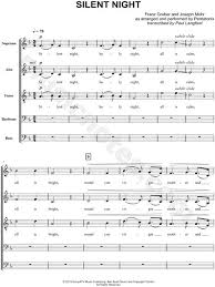 Dance Of The Sugar Plum Fairy Pentatonix Sheet Music Pentatonix Silent Night Arr Pentatonix Satbb Choir A Cappella Choral Sheet Music In F Major Download Print Sheet Music Choral Sheet Music Pentatonix