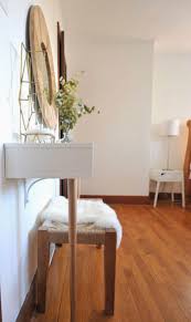 Diy Modern And Minimal Makeup Vanity Table Shelf Brackets Shelves Modern Vanity