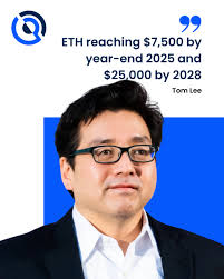 Tom Lee Predicts ETH Price Surge: $7,500 by 2025 and $25,000 by 2028