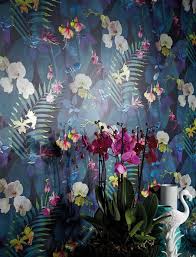 Whatever you're working on, these black and white wallpapers can give you the dynamic. Wallpaper Zoe Black Blue Wallpaper From The 70s