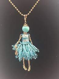 Charming French Crystal Doll Pendant Tassel Charm Statement Necklace Ebay Beaded Jewelry Doll Jewelry Jewelry Crafts