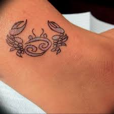 A pair of hands together in prayer is wrapped in a pink cancer ribbon tattoo. Cancer Sign Tattoo Images