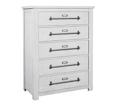 The finish highlights the grain and hue of the mango wood, w… Ballo 5 Drawer Tall Dresser Pottery Barn