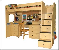 Canwood overland twin over full bunk bed with built in stair drawers, white. Full Size Bunk Bed With Desk Ideas On Foter