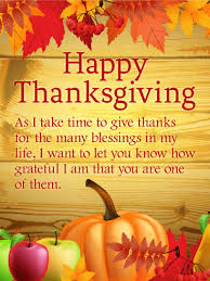Thanks For The Many Blessings Happy Thanksgiving Card Birthday Greeting Cards By Davia Happy Thanksgiving Quotes Thanksgiving Wishes Thanksgiving Card Messages