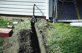 This gas line will be trimmed out the same way and is located near the back of the house not up front. Gas Line Installation Repair