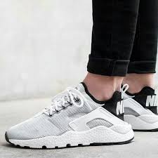 Black And White Huaraches Womens Nike Air Huarache Ultra In White Size 7 Womens Nike Shoes Sneakers Nike Air Huarache Ultra Nike Air Huarache Air Huarache Ultra