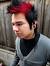 Dark Red Highlights On Black Hair Men