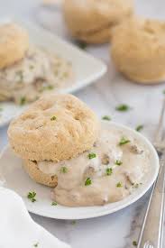 Image result for sausage gravy biscuits