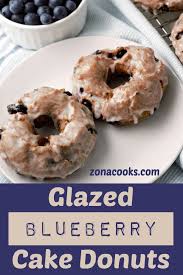 Glazed Blueberry Cake Donuts Blueberry Cake Donuts Recipe Blueberry Cake Donuts Cake Donuts Recipe
