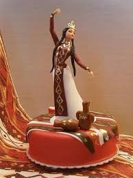 Armenian Dancing Girl Cake How Cute I Duno Why I Love The Braids Armenian Recipes Girl Cake Barbie Doll Cakes