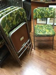Set Of 4 Vintage Samsonite Celebrity Folding Chairs Seats Metal Folding Chair Seating Chair