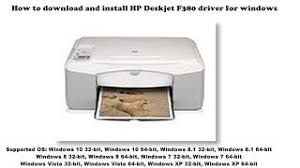 Windows vista, windows xp device type: How To Download And Install Hp Deskjet F380 Driver Windows 10 8 1 8 7 Vista Xp Youtube