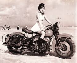 An attractive young woman posts photos of herself riding a bike to picturesque locations in japan, tinkers with the vehicle. 30 Cool Pics Show Badass Biker Chicks Through The Years Vintage Everyday
